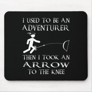 Tapis De Souris Aventurier Puis J'Ai Pris Une Flèche Vers La Vidéo