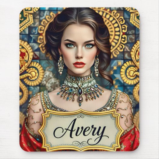 Tapis De Souris AVERT ~ Belle Femme ~ Mousepad (Devant)