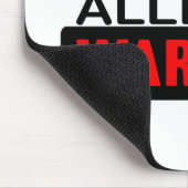 Tapis De Souris Avertissement d'allergie aux arachides (Coin)