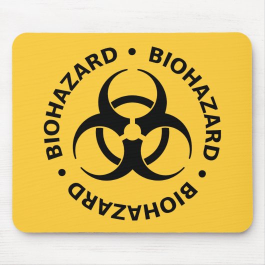 Tapis De Souris Avertissement de Biohazard (Devant)