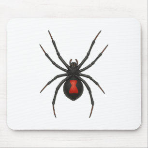 Tapis De Souris Avertissement de la veuve : Spider de veuve noire