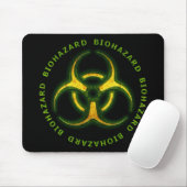 Tapis De Souris Avertissement de zombi de Biohazard (Avec souris)