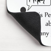 Tapis De Souris Avertissement drôle de chèvre (Coin)