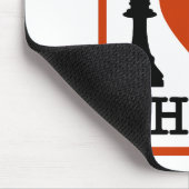 Tapis De Souris Avertissement ! J'aime les échecs (Coin)