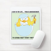 Tapis De Souris Avertissement : sur le point de s'accrocher à la p (Avec souris)