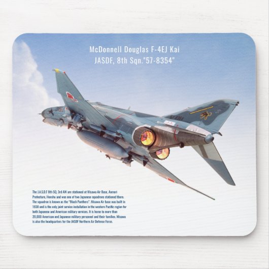 Tapis De Souris Aviation Art Mousepad "McDonnell Douglas F- 4EJ K" (Devant)