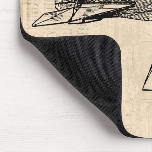 Tapis De Souris Avion à l'ancienne mode (Coin)