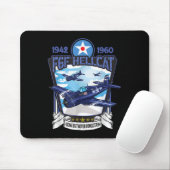 Tapis De Souris Avion de chasse F6f Hellcat de la Seconde Guerre m (Avec souris)