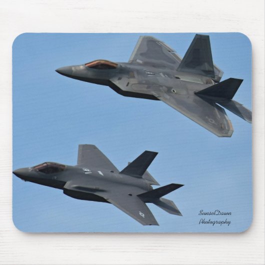 Tapis De Souris Avion de chasse F-35 et F-22 (Devant)