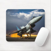 Tapis De Souris Avion de combat (Avec souris)