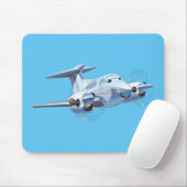 Tapis De Souris Avion de dessin (Avec souris)