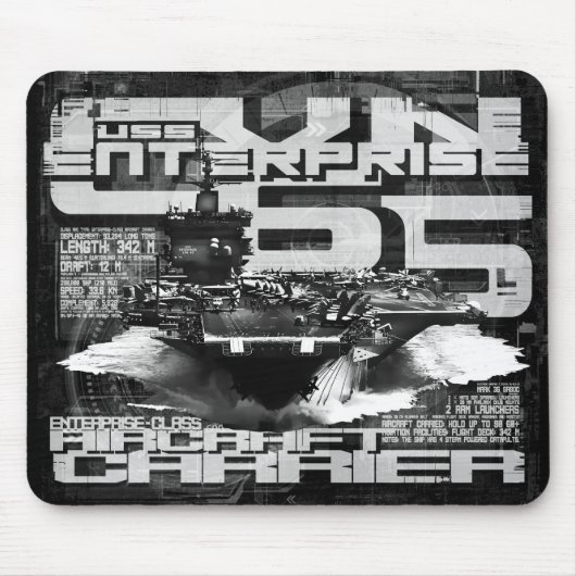 Tapis De Souris Avion Enterprise Mousepad (Devant)