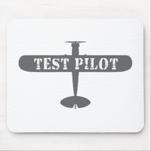Tapis De Souris Avion et pilote d'essai
