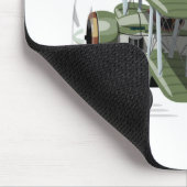 Tapis De Souris Avion rétro de dessin (Coin)