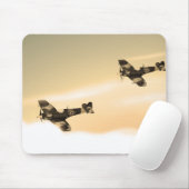 Tapis De Souris Avion Vintage (Avec souris)
