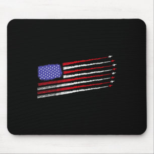 Tapis De Souris Avions de chasse Patriot 4 juillet Drapeau des Éta