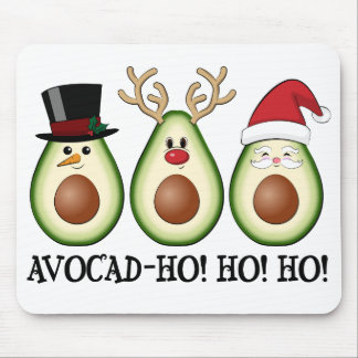 Tapis De Souris Avocado de Noël Frosty, Rudolph et Père Noël
