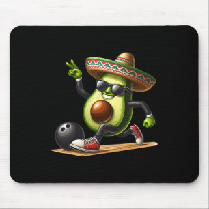 Tapis De Souris Avocado montrant des compétences de bowling Cinco 