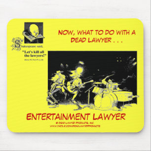 Tapis De Souris Avocat mort Mousepad de divertissement de Lawyer