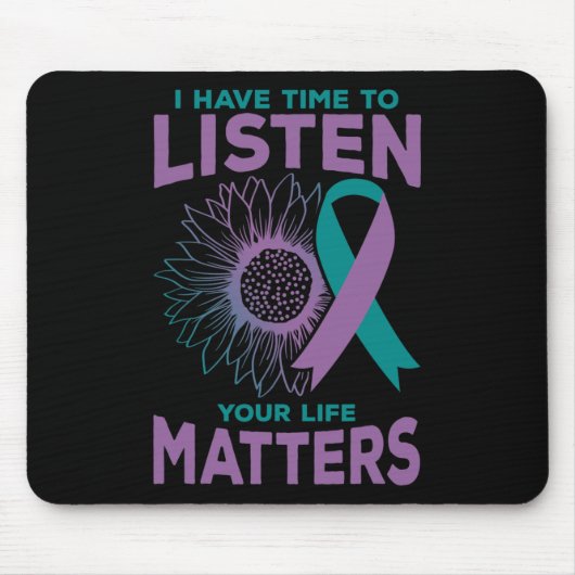 Tapis De Souris Avoir Le Temps D'Écouter Le Conseiller De Sensibil (Devant)