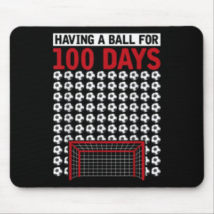 Tapis De Souris Avoir Une Boule Pour 100 Jours De Football Scolair