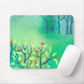 Tapis De Souris Avril Moderne Paysage Vert Peinture Nature (Avec souris)