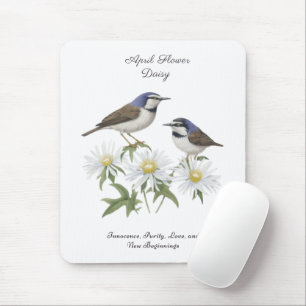 Tapis De Souris Avril Mois de naissance Fleur Daisy Chéri Annivers