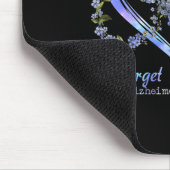 Tapis De Souris Awareness Forget Me Not Infinity Heart (Coin)