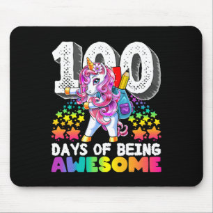 Tapis De Souris Awesome 100 Jours de l'école Flossing Unicorn Don