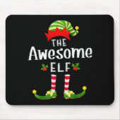 Tapis De Souris Awesome Christmas Elf Matching Pajama X-mas Party (Devant)