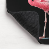 Tapis De Souris Awesome Cool Flamingo With Christmas Hat And Sungl (Coin)