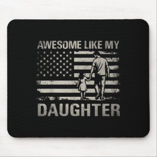 Tapis De Souris Awesome Like Daughter for Dad Men Papa s