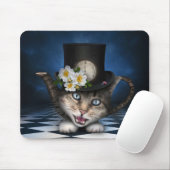 Tapis De Souris Awesome Mad Hatter Teapot Chat Conception Whimsica (Avec souris)