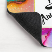 Tapis De Souris Awesome rose et turquoise Aquarelle Abstraite (Coin)