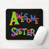 Tapis De Souris Awesome Soeur T-shirts et cadeaux (Avec souris)