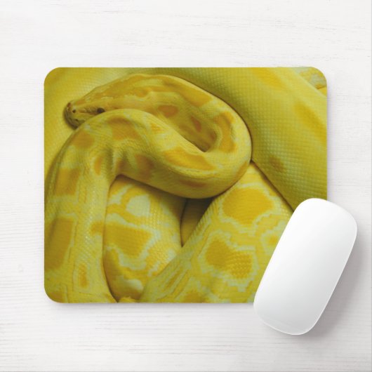Tapis De Souris Awesome Yellow Burmese Python (Avec souris)