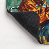 Tapis De Souris AXEL ~ Young Boy Racing Car Driver ~ (Coin)