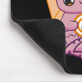 Tapis De Souris Axolotl Avec Ruban Orange Pour La Sensibilisation  (Coin)