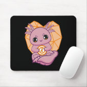 Tapis De Souris Axolotl Avec Ruban Orange Pour La Sensibilisation  (Avec souris)