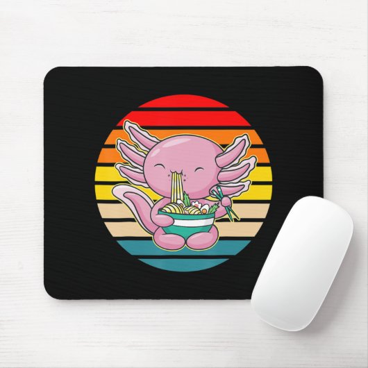 Tapis De Souris Axolotl Eating (Avec souris)