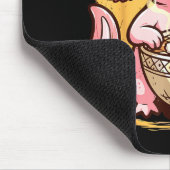 Tapis De Souris Axolotl Eating Ramen Noodles  (Coin)