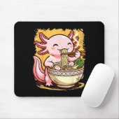 Tapis De Souris Axolotl Eating Ramen Noodles  (Avec souris)