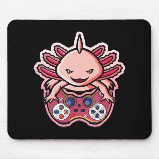 Tapis De Souris Axolotl Jeu Enfants Garçons Filles Anime Jeu Vidéo (Devant)