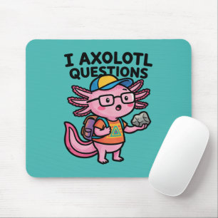 Tapis De Souris Axolotl nerd sarcastique je pose des questions sur