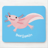 Tapis De Souris axolotl rose pâle (Devant)