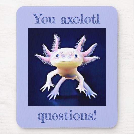 Tapis De Souris Axolotl Salamander Amphibian (Devant)