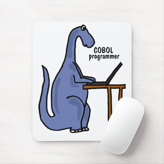 Tapis De Souris AY- dinosaure Mousepad de programmeur de COBOL (Avec souris)