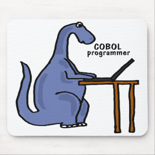 Tapis De Souris AY- dinosaure Mousepad de programmeur de COBOL
