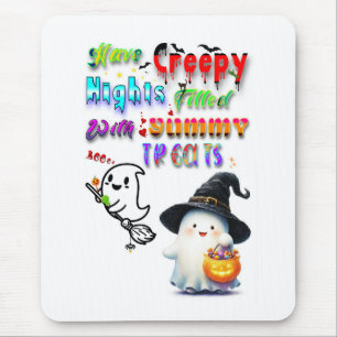 Tapis De Souris Ayez des nuits flippantes remplies de friandises d
