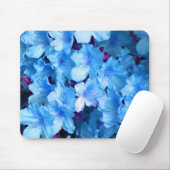 Tapis De Souris Azalées dans le bleu (Avec souris)